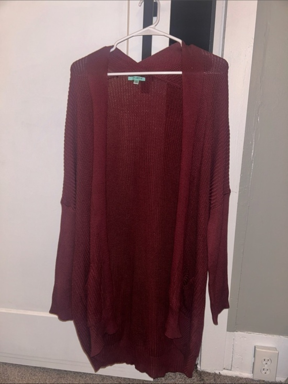 NWOT P.S. Kate Burgundy Cardigan- M/L